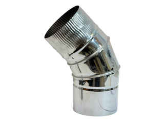 Kamino alkūnė 125 mm, 45 laipsniai