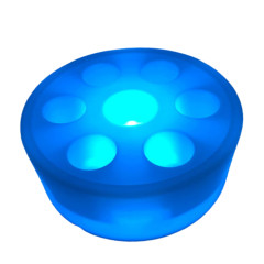 LED plaukiojantis baras