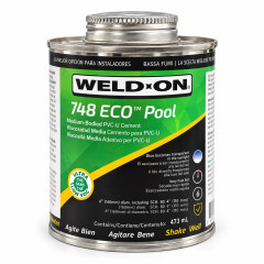 Weld-On 748ECO Pool Fast PVC klijai baseinams ir SPA, 473 ml